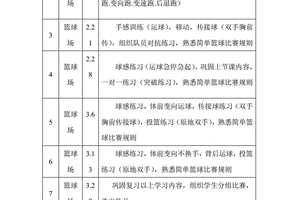 小学篮球全年训练计划表